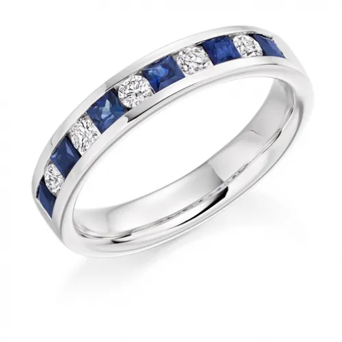 0.50ct Sapphire Diamond Ring